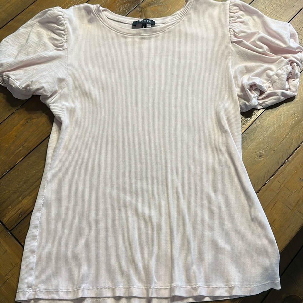 1. State Puff Sleeve Rib Tee
